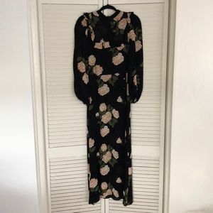 Reformation long sleeve maxi dress